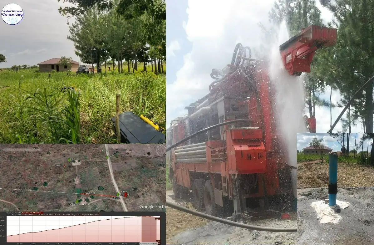 Borehole development at Omel, Gulu